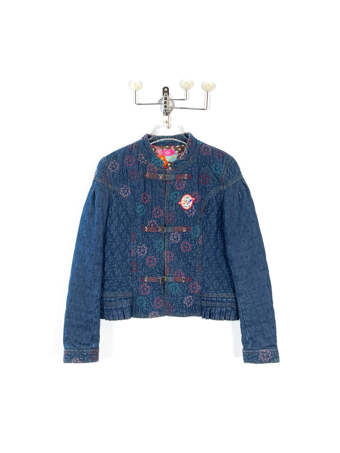오일릴리 플라워 스티치 데님자켓 상품이미지1
