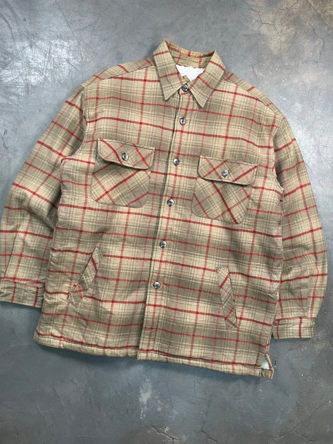 빈티지 체크 플란넬 셔츠 자켓 상품이미지2