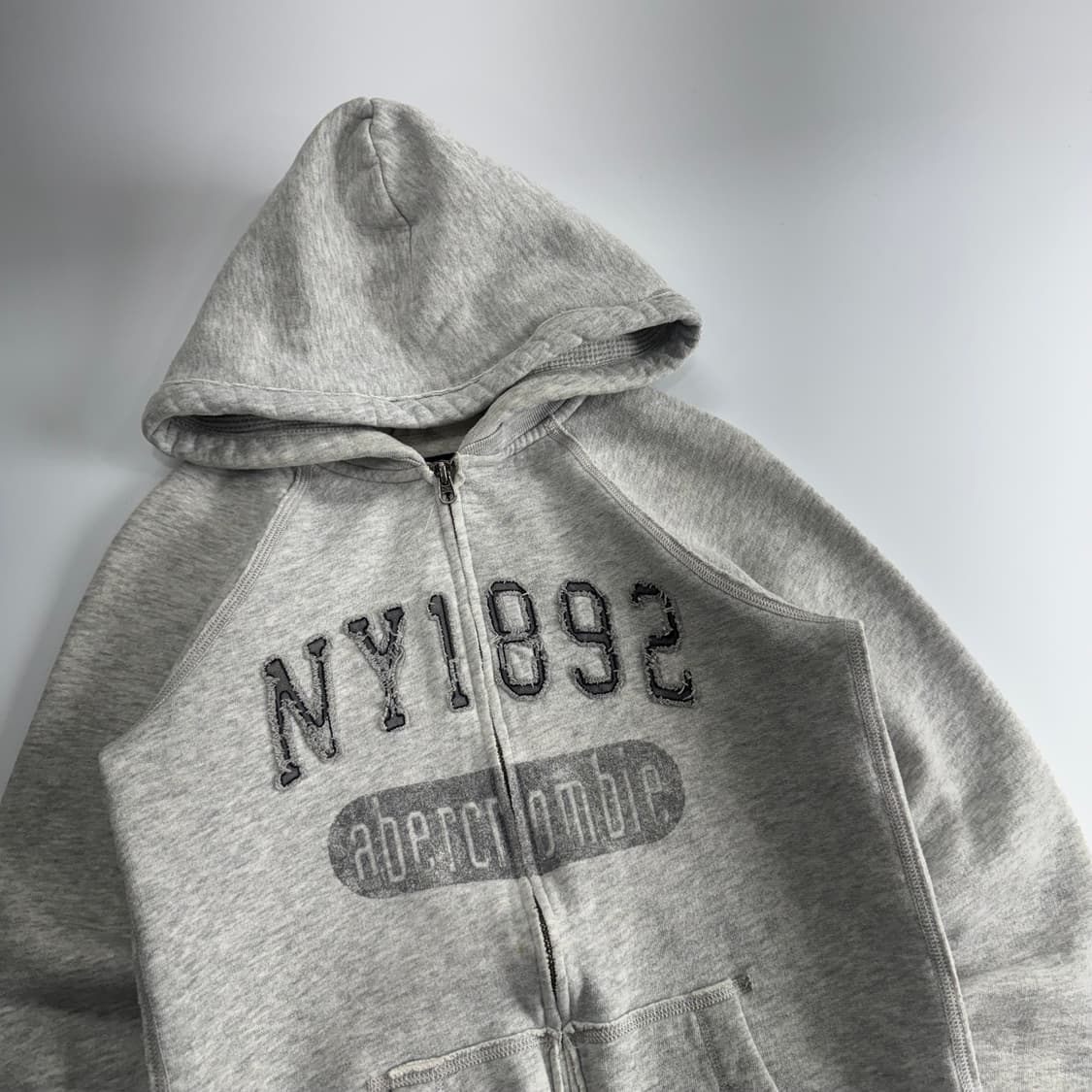 Abercrombie 아베크롬비 그레이 후드집업 상품이미지4