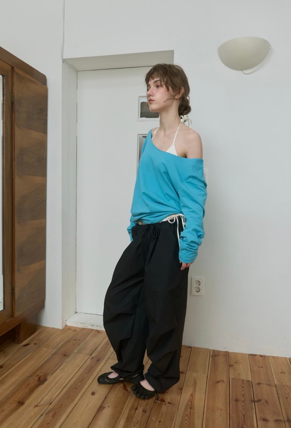 [새상품] 파이시스 유튜버 니들 콜라보 파라슈트 팬츠 상품이미지2