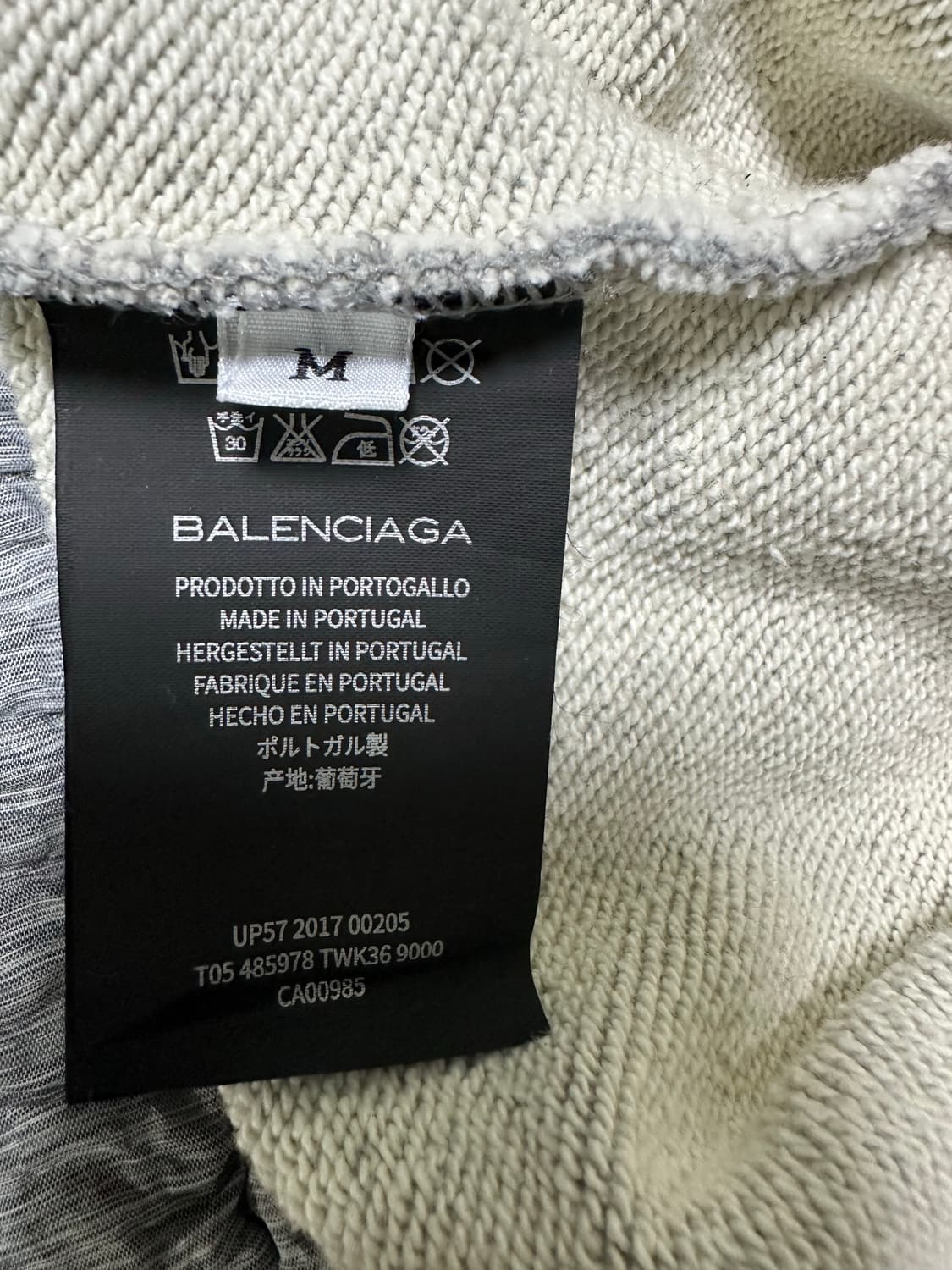 발렌시아가 그레이 후드티 상품이미지5