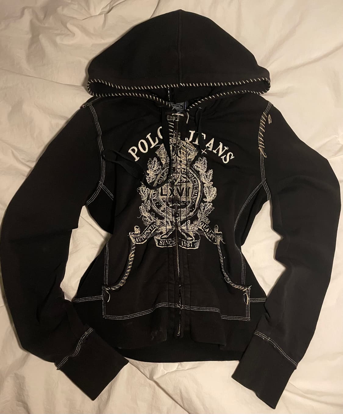 폴로진스 빈티지 후드집업 상품이미지1