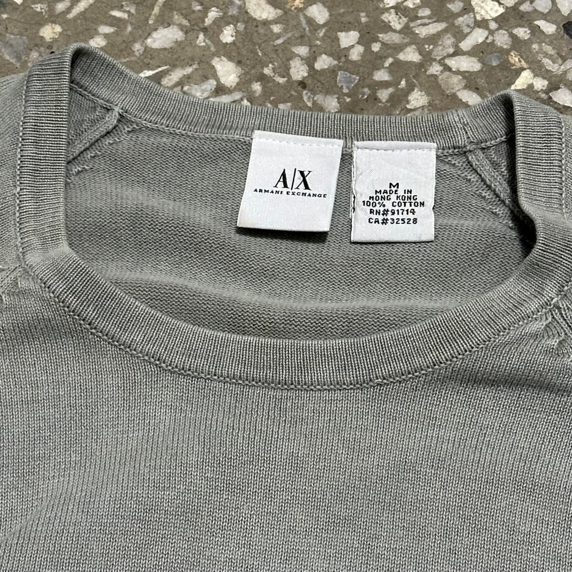 00s 아르마니 익스체인지 코튼 반팔니트 상품이미지4