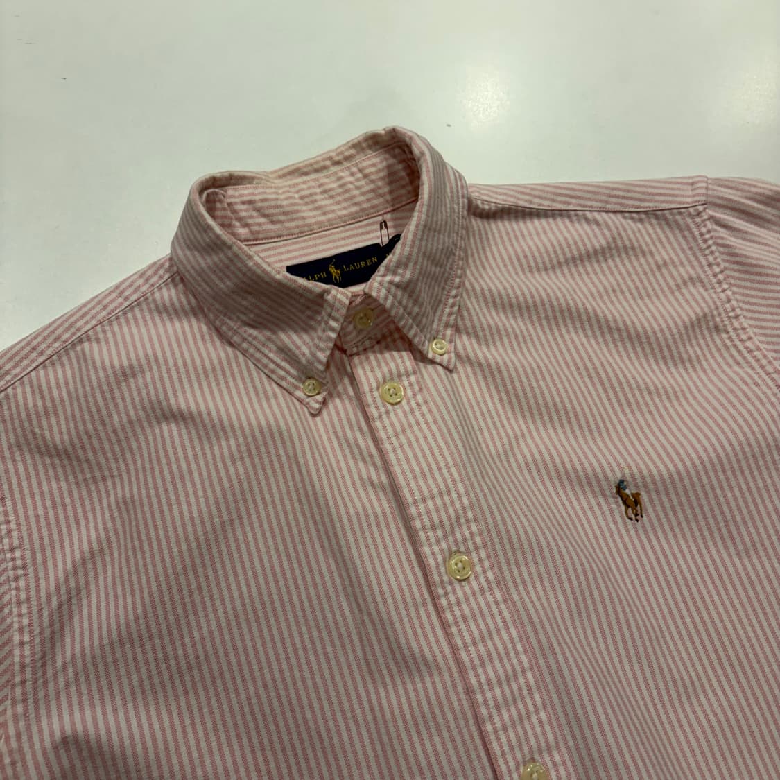 [M] 폴로 랄프로렌 스트라이프 셔츠 핑크 C936 상품이미지3