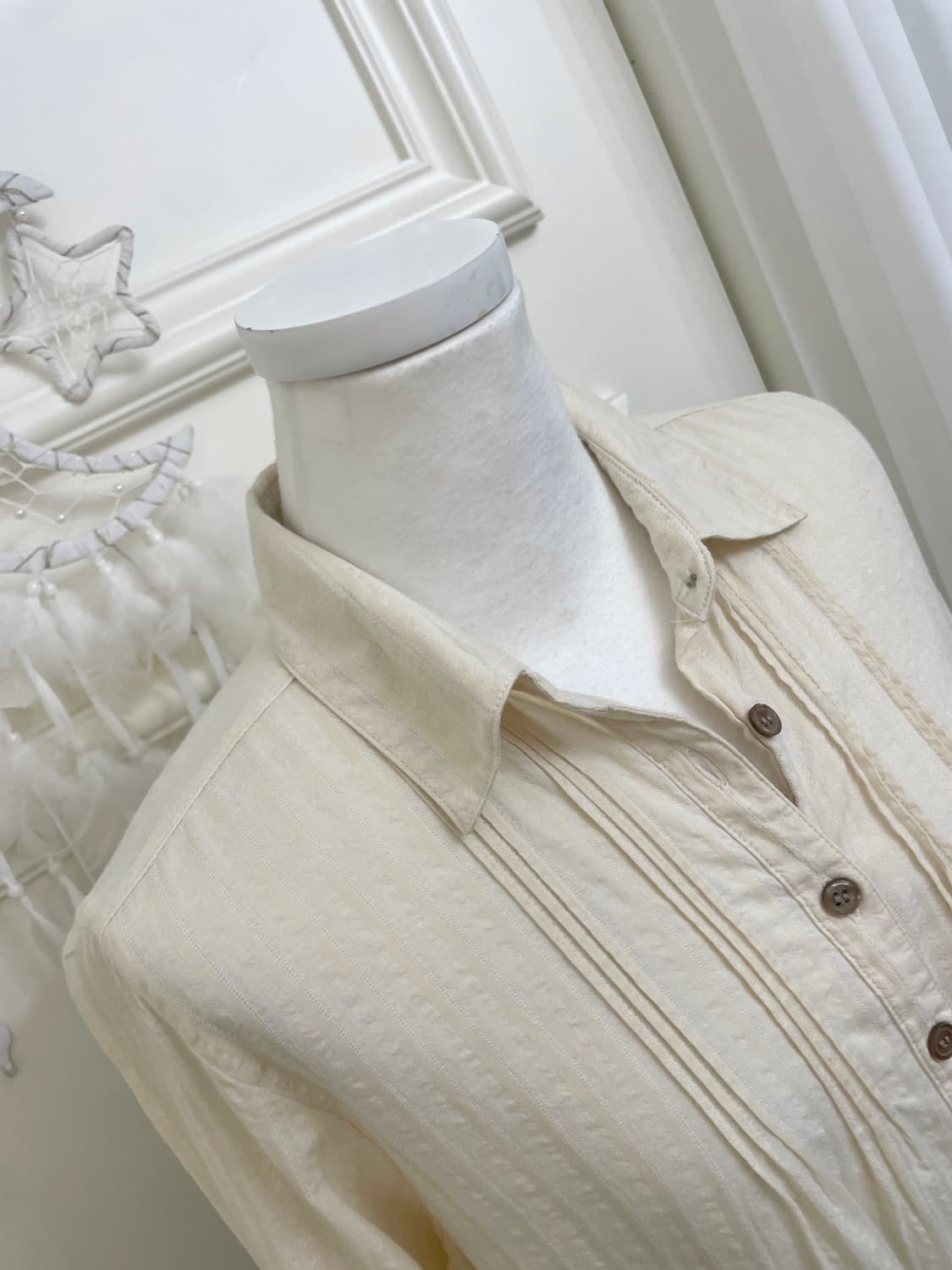 butter cream autumn loose shirt(size-11) 상품이미지8