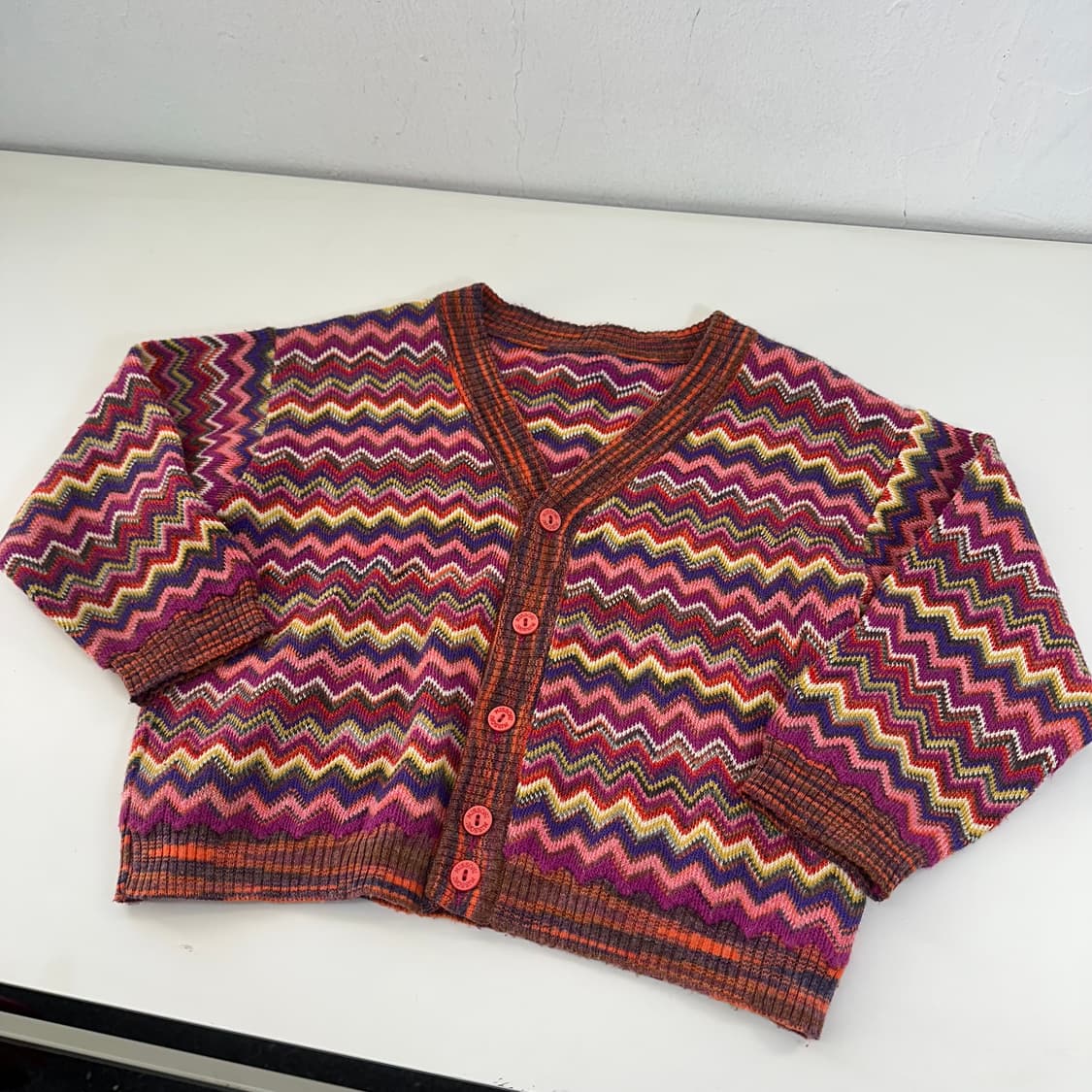 4-6T 미쏘니 키즈 패턴 가디건 상품이미지2