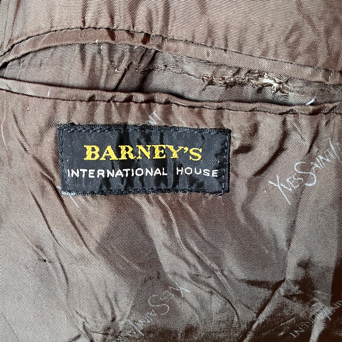  80s 프랑스 입생로랑 금장 로고 더블 자켓 Made in France 상품이미지10