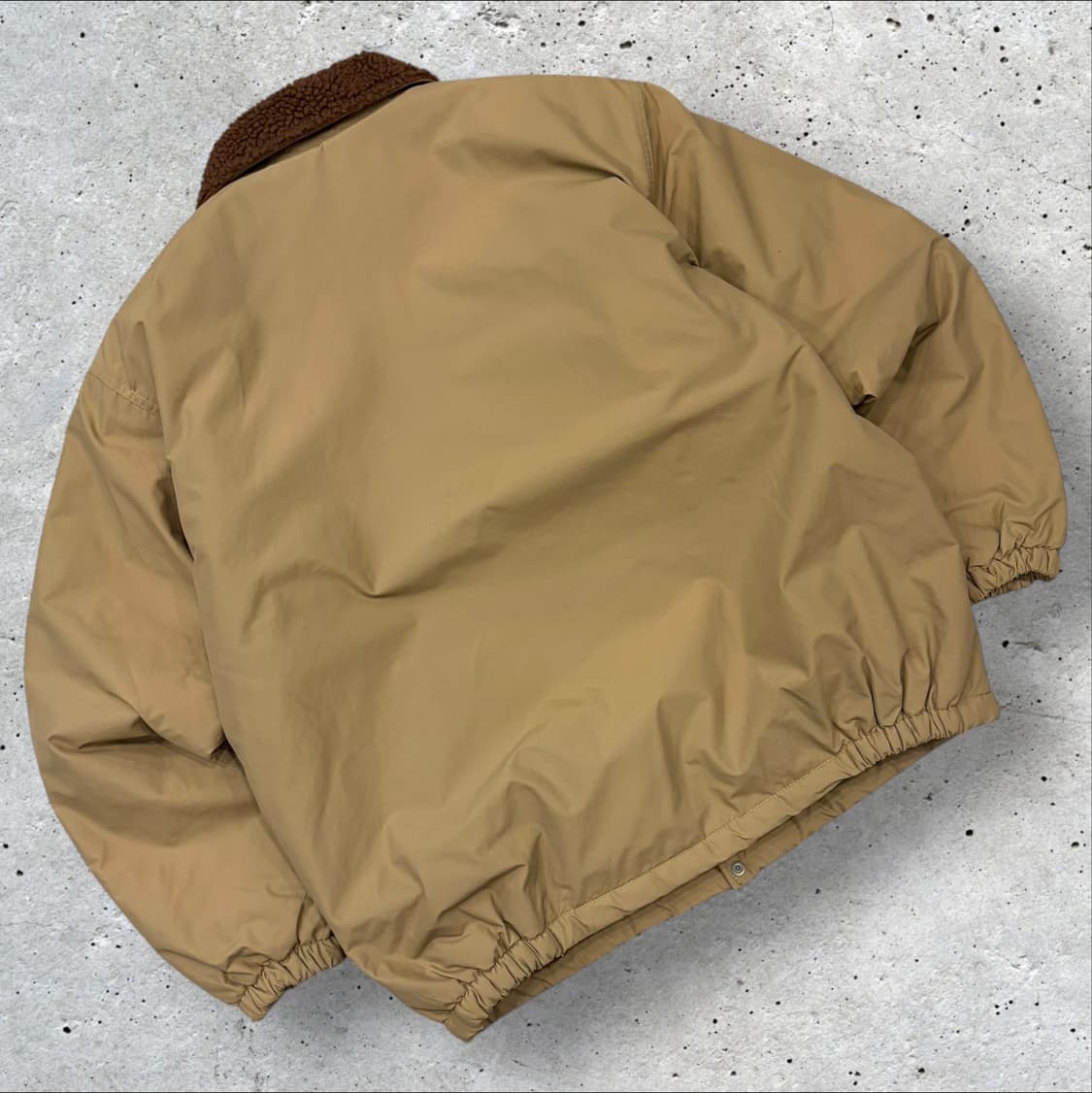 [M] CHUMS 첨스 카키 브라운 뽀글이 기모안감 점퍼 자켓 C460 상품이미지2