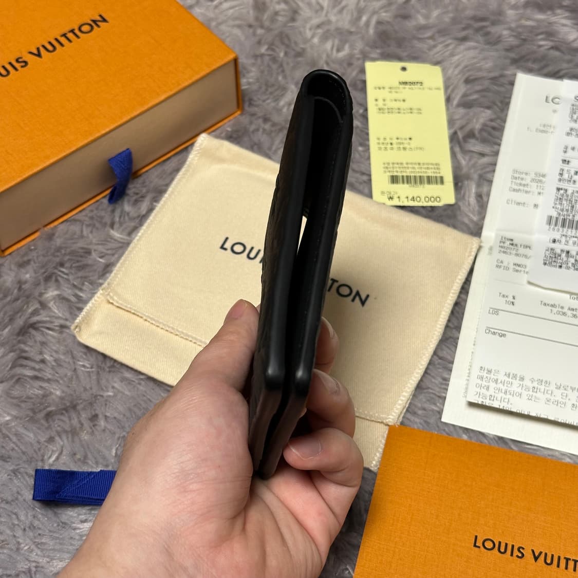 [풀구성] 루이비통 이클립스 토뤼옹 멀티플 월릿 반지갑 블랙 상품이미지5