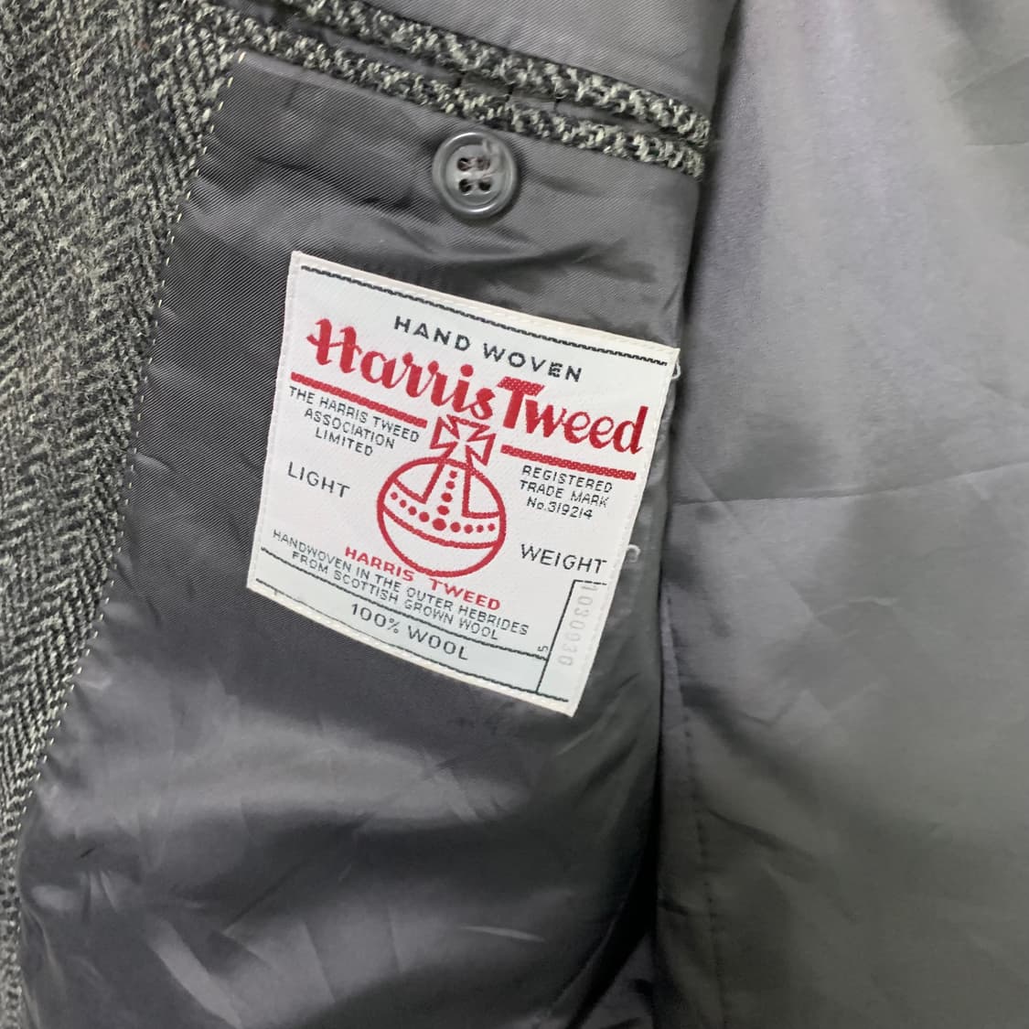 해리스 트위드 빈티지 헤링본 블레이저 울 자켓 남성 남녀공용 상품이미지9