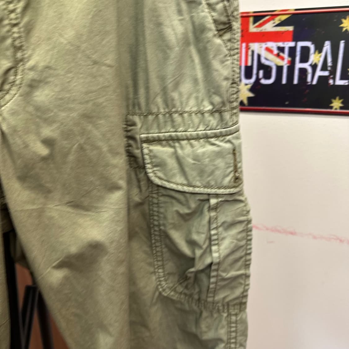 Khaki Y2K Cargo Capri Pants  상품이미지5