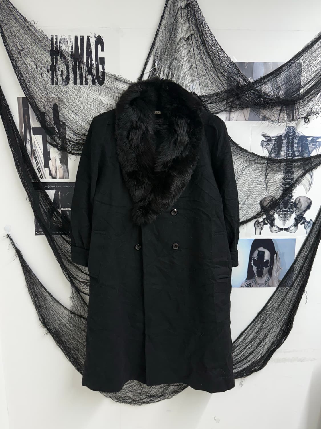 Basic fur long coat 상품이미지1