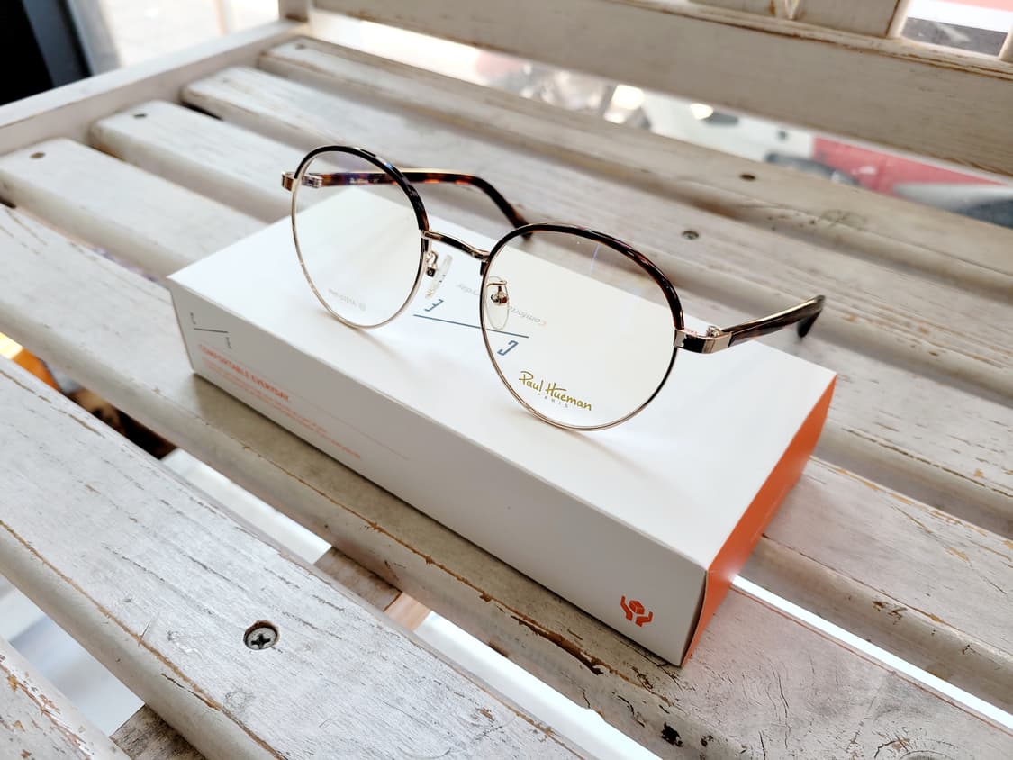 폴휴먼 PHF-5151A 둥근 호피골드안경테 상품이미지1