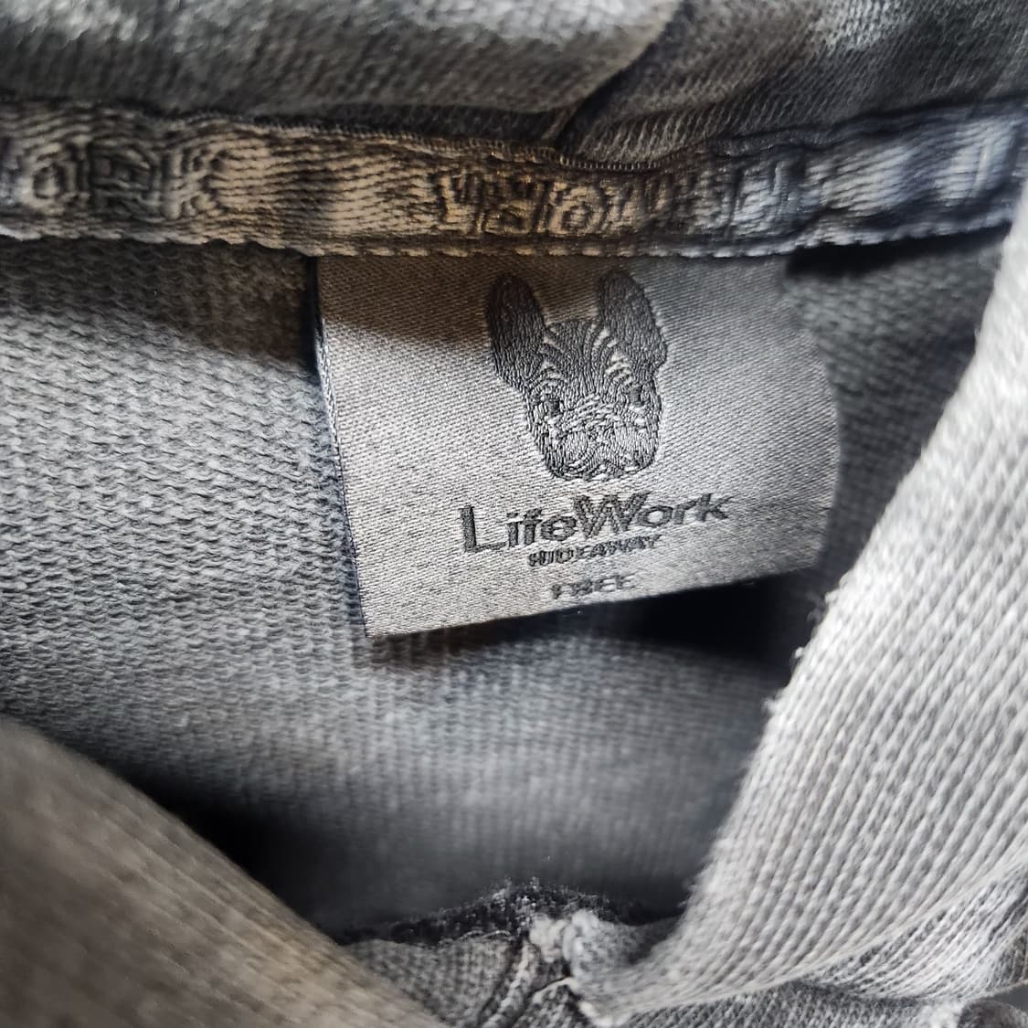 라이프워크 빅로고 프린팅 크롭 후드티 F(XL) 상품이미지6