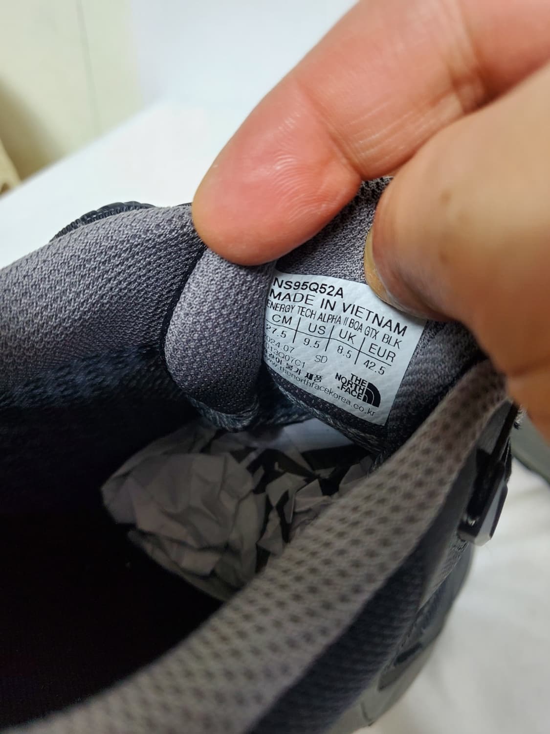노스페이스 등산화 정품 275사이즈 고어텍스  상품이미지8