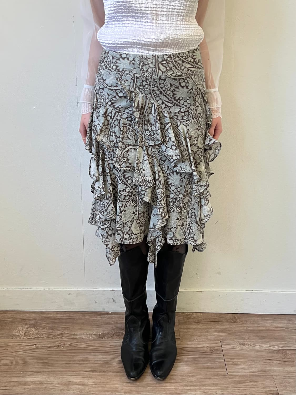 DKNY 레이스 캉캉 스커트 상품이미지4