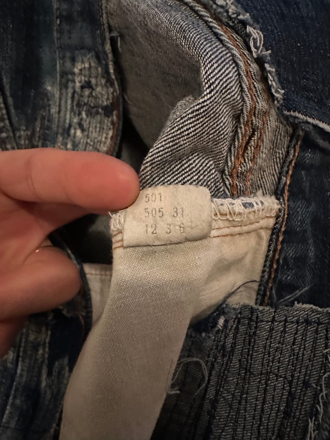 70s USA 빈티지 리바이스 501 66전기 셀비지 데님 팬츠 상품이미지10