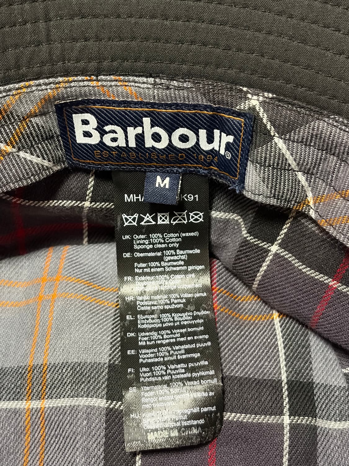 바버 왁스 버킷햇 블랙 M 상품이미지3