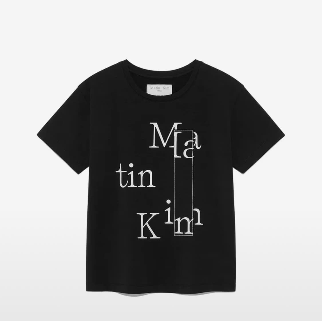 마뗑킴 PATCHWORK GRAPHIC PRINTING LOGO TOP  상품이미지1