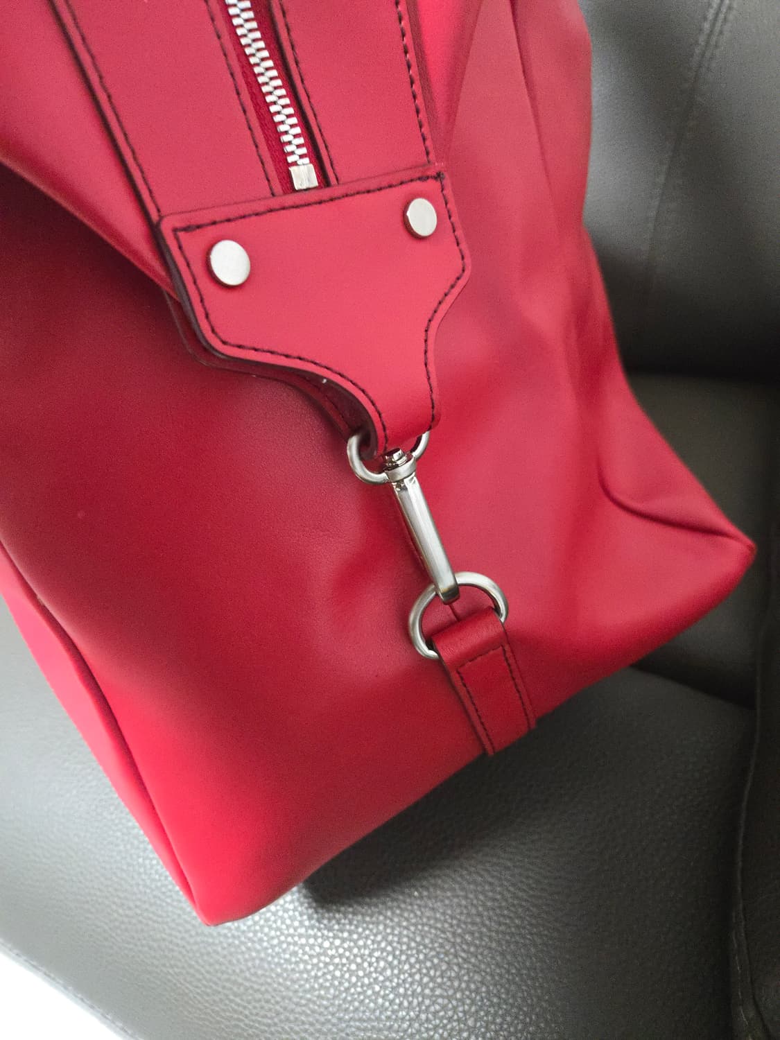 페라리 레드 정품 보스턴백 상품이미지4