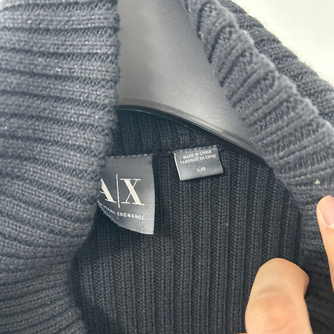 아르마니 익스체인지 패딩 믹스드 니트 자켓 상품이미지8