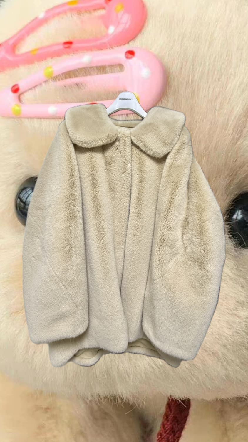 리본빛 퍼자켓 상품이미지3