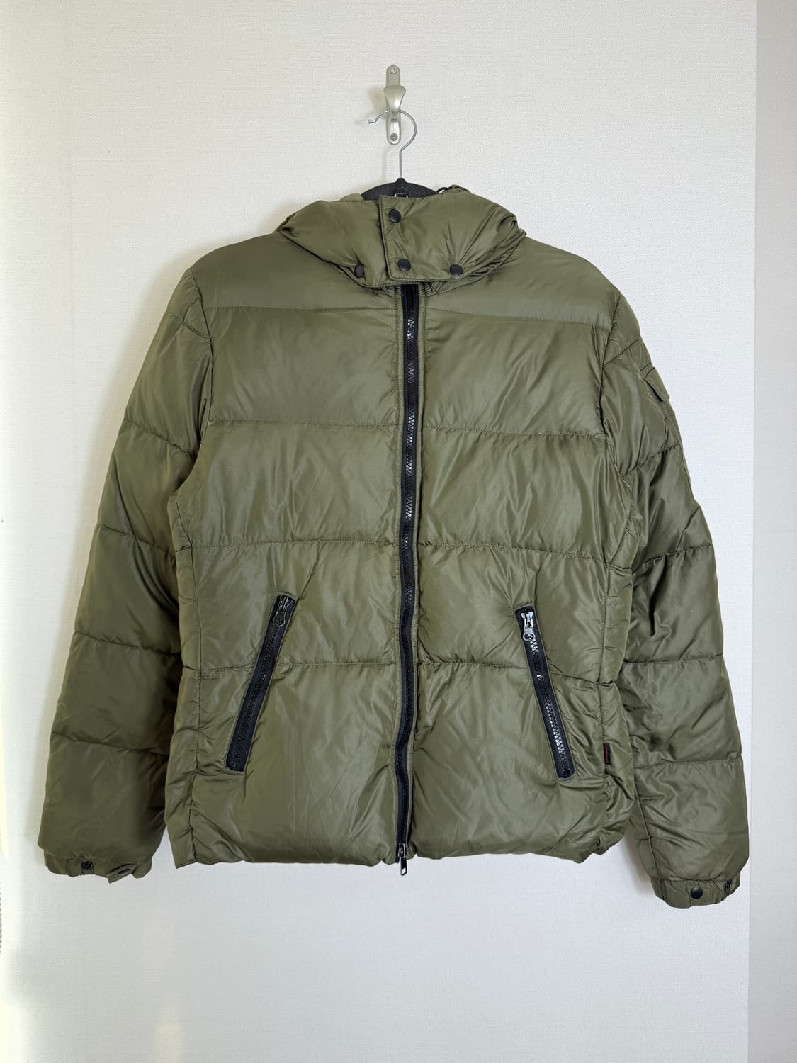 커스텀컬쳐 카키 숏패딩 상품이미지1