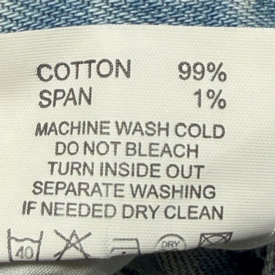 새상품 브론 25SS 프리미엄 오르타 588 데님 팬츠 연청 S 상품이미지5