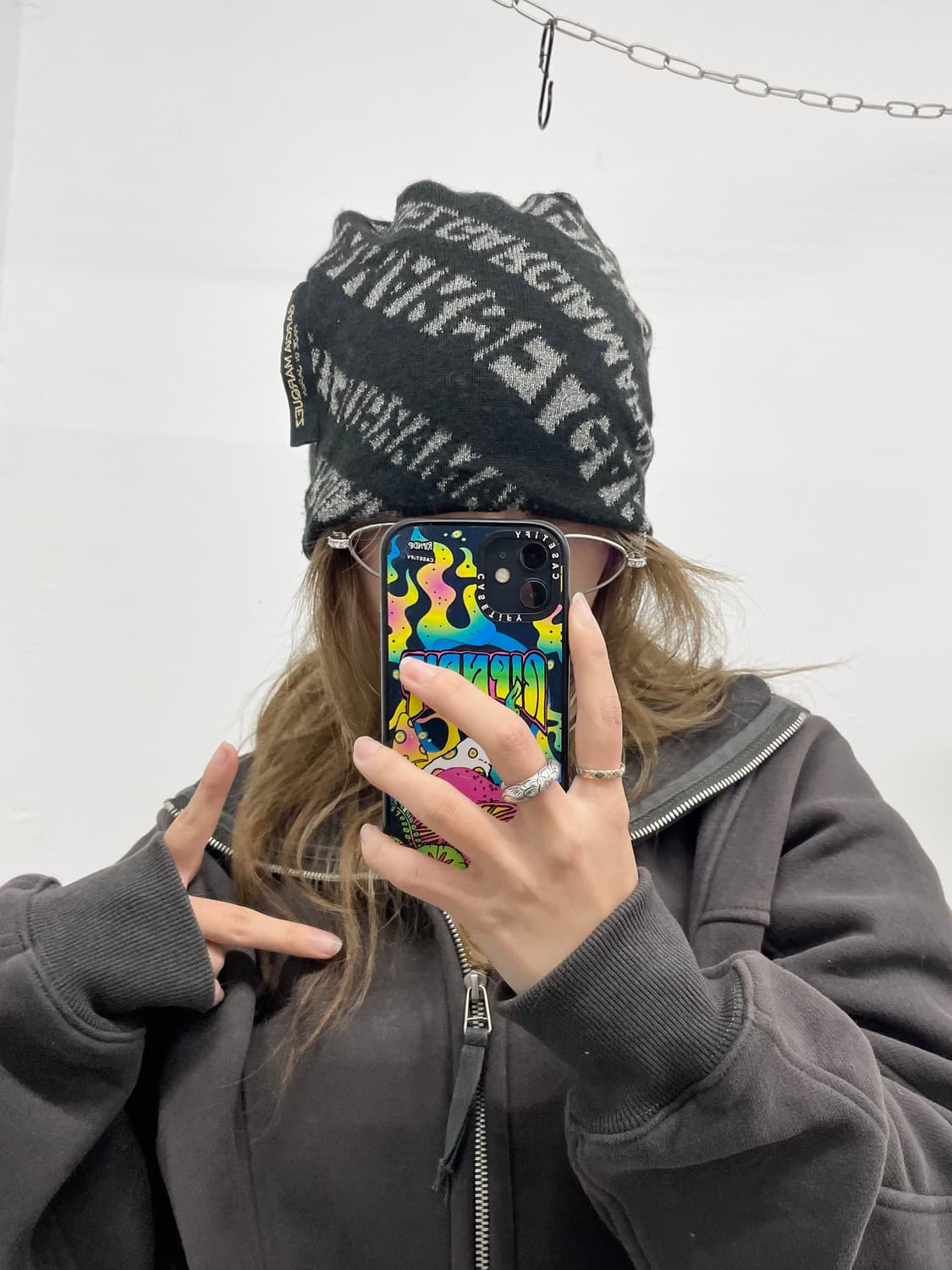 락시크 글리터 레터링 비니 상품이미지2