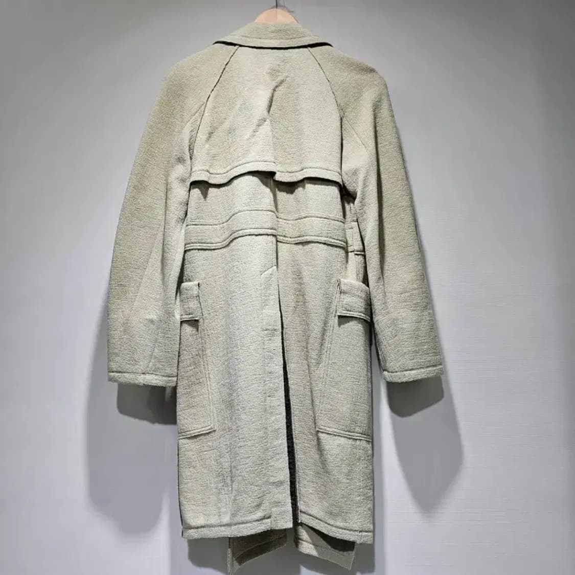 타임(TIME) 린넨 혼방 오버핏 로브 코트 ~66 상품이미지5