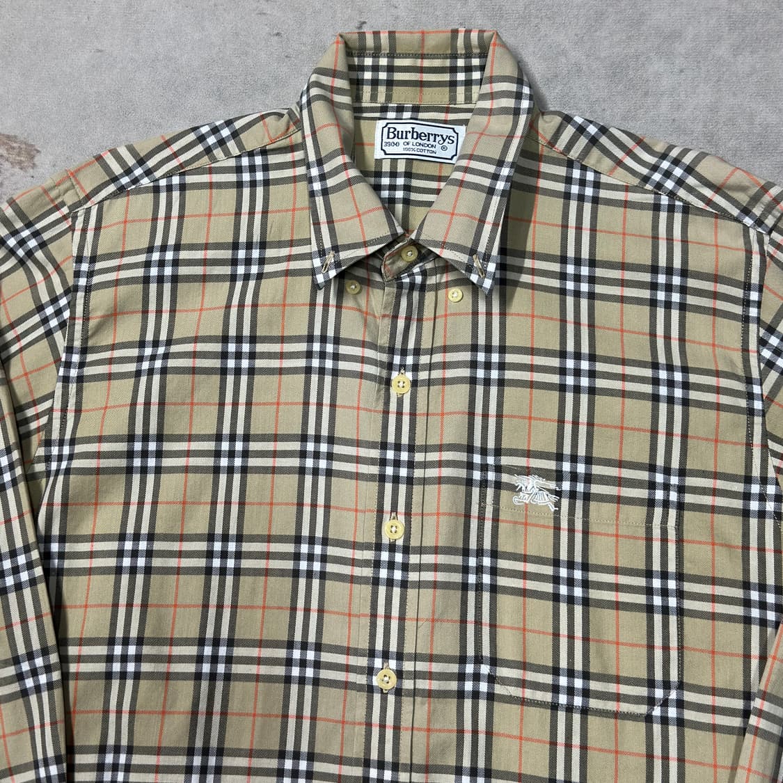 버버리 90s 노바 체크셔츠 m 상품이미지2