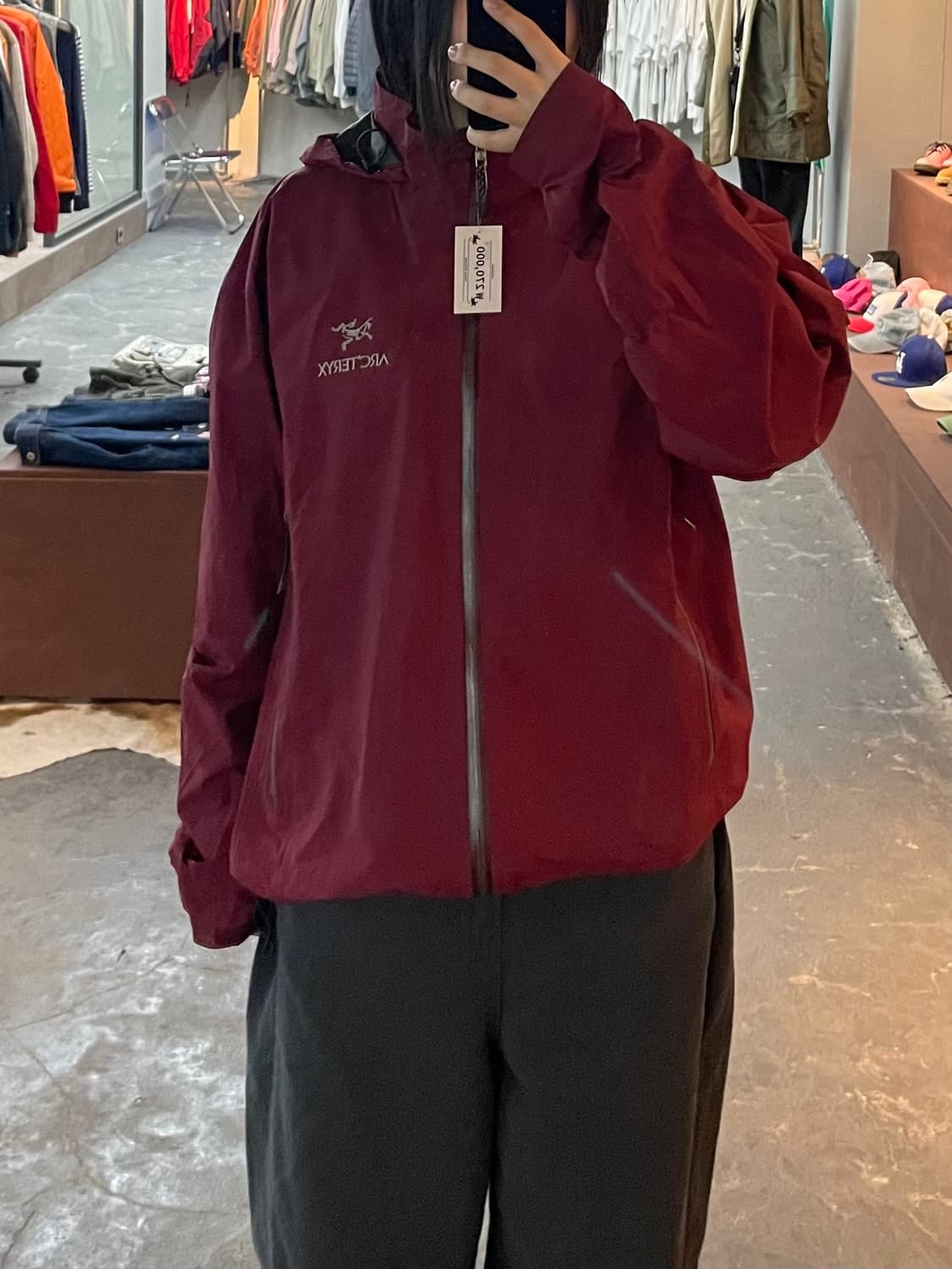 아크테릭스 버건디 고어텍스 베타 바람막이 H2038 상품이미지1