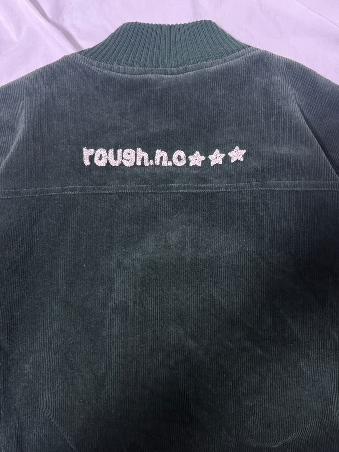 Rough 코듀로이 자수 봄버 자켓 상품이미지4