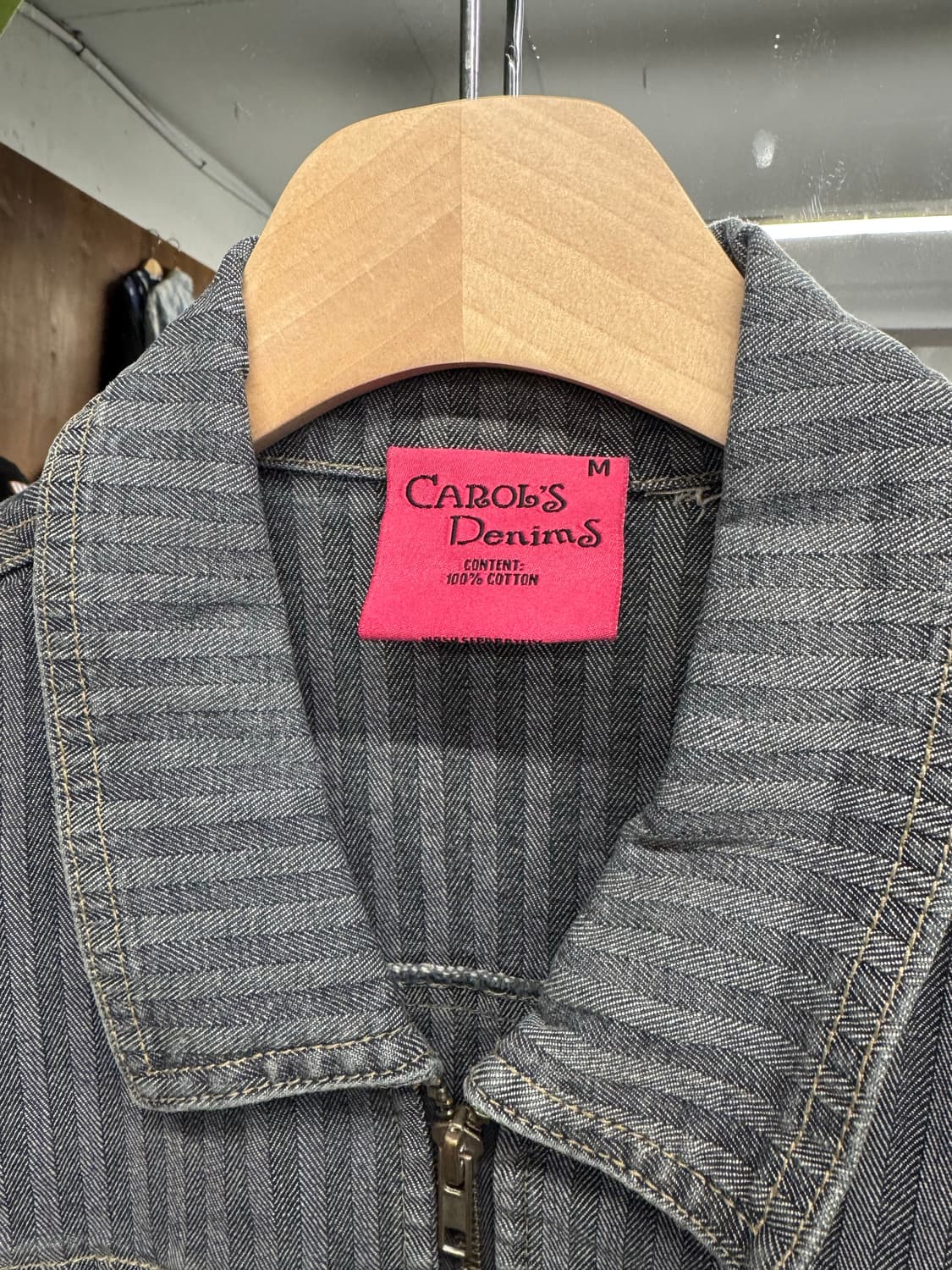 carol’s denims 스트라이프 빈티지 데님자켓 상품이미지3