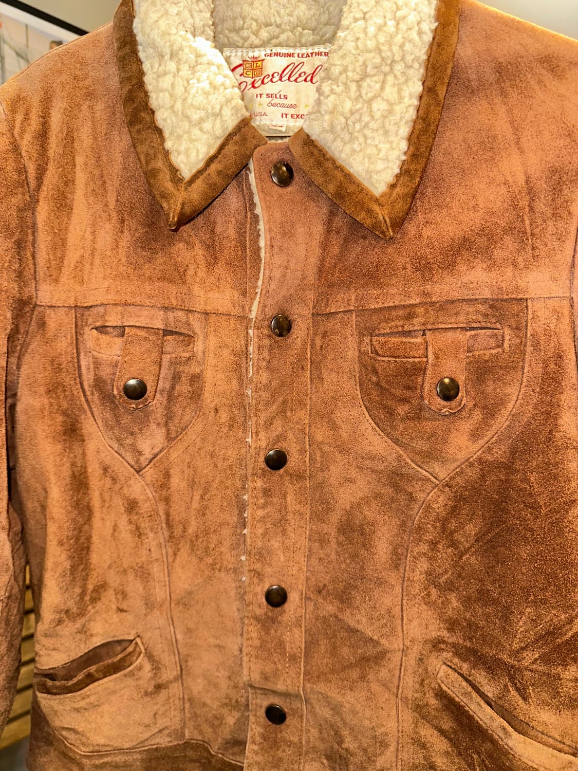 80-90’s American genuine leather jacket 상품이미지6