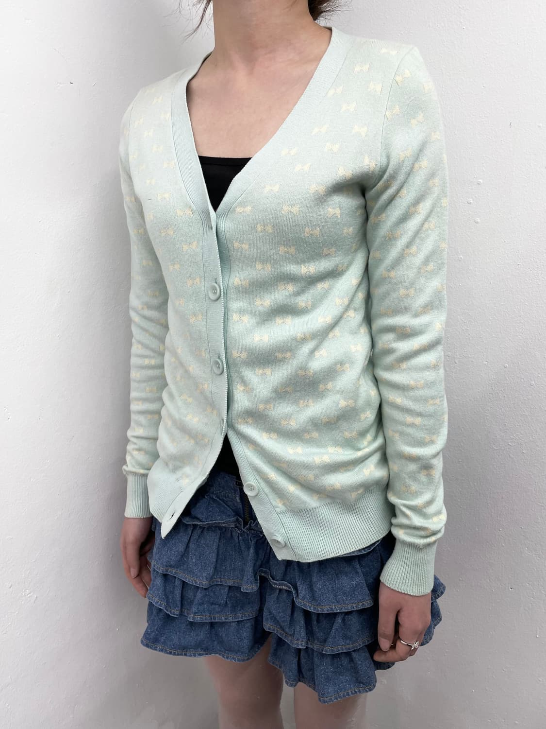 민트코어 키치 리본 가디건🎀 상품이미지7