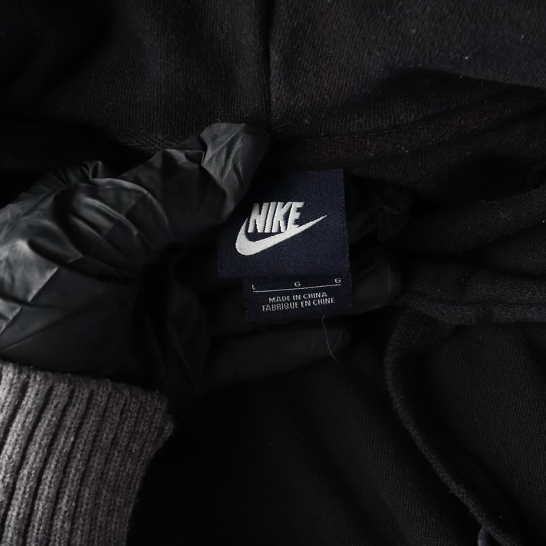 나이키 미니 자수 스우시 후드티 블랙 L 상품이미지5