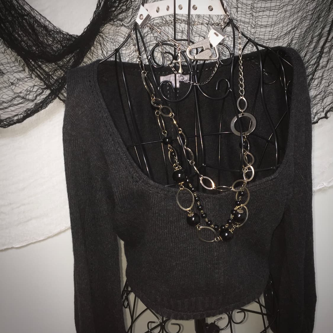 Mame Kurogouchi bolero knit 상품이미지3