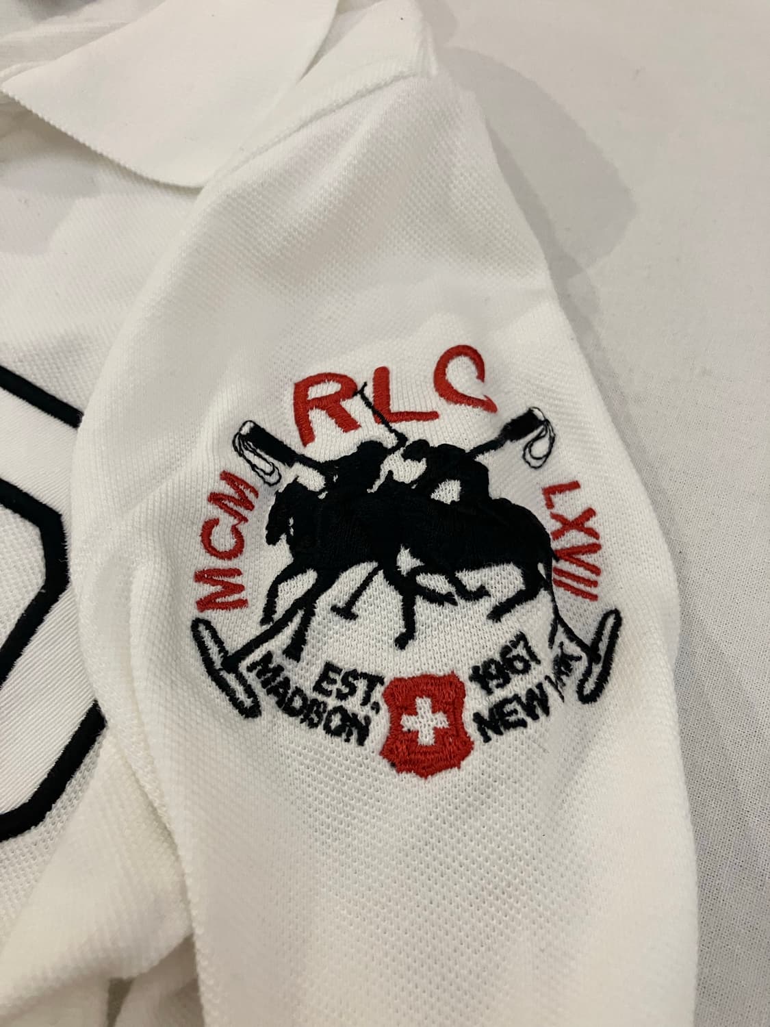 폴로 랄프로렌 딱붙핏 치프키프 롱슬리브 카라티 화이트 상품이미지2