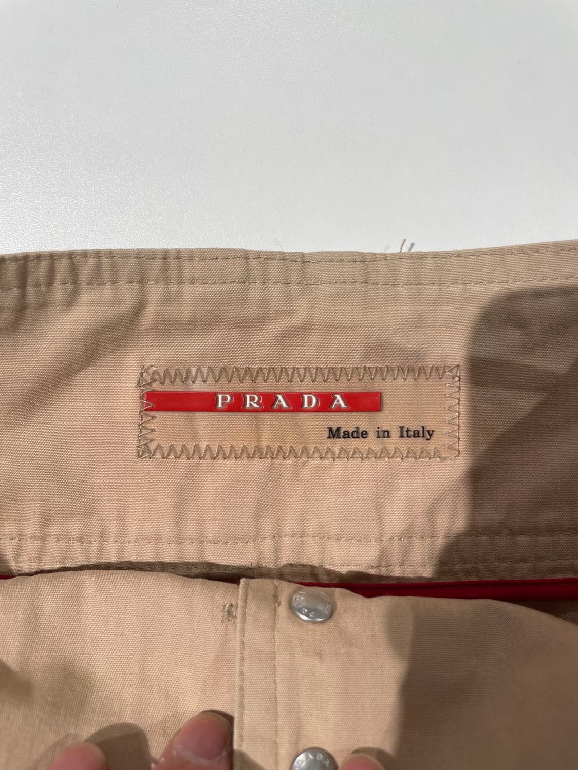 프라다 베이지 히든 지퍼 카고 코튼 미니스커트 상품이미지7