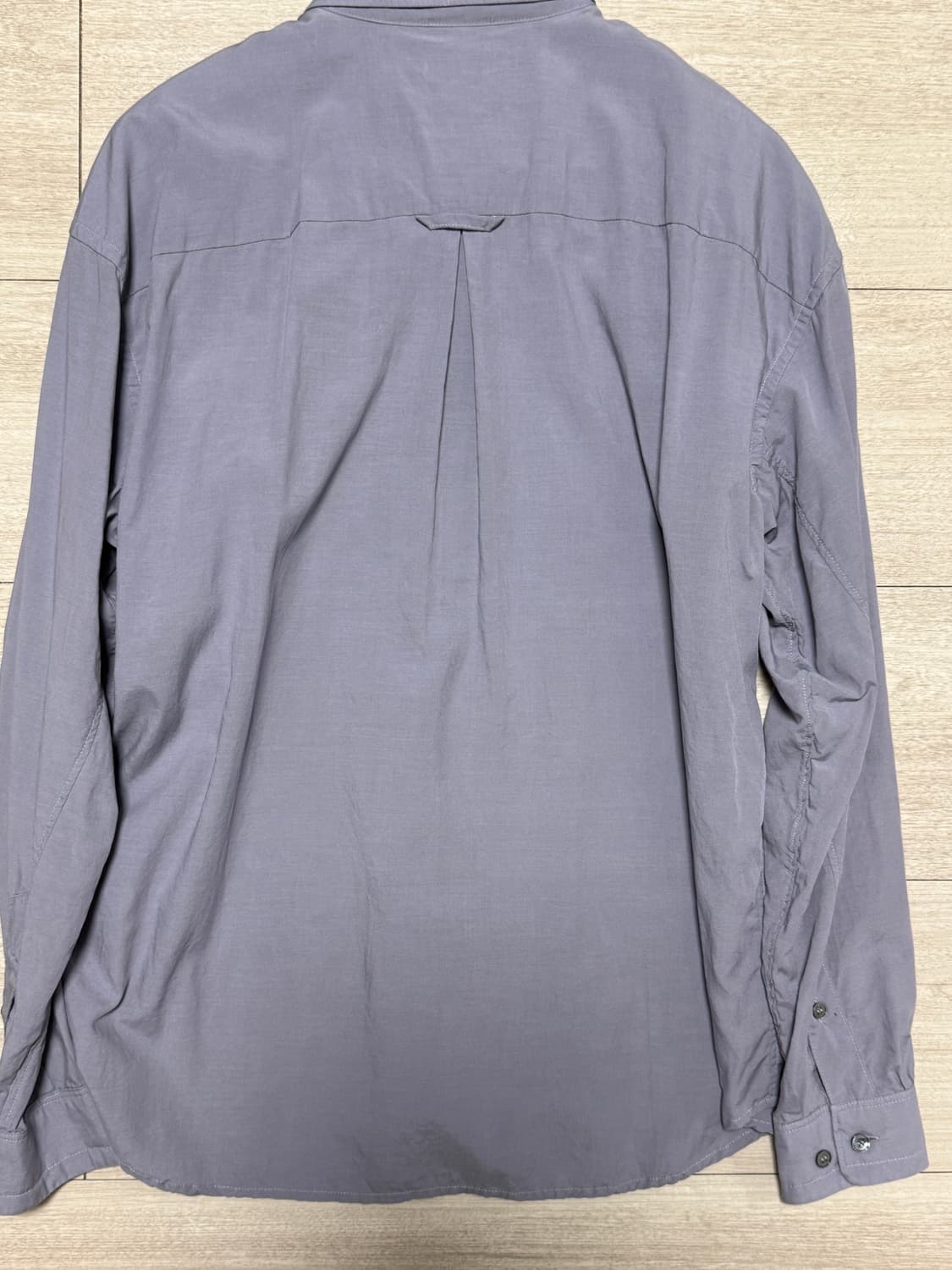 폴리테루 텐코 루즈드 셔츠 2.0 미드 블루 그레이 상품이미지3