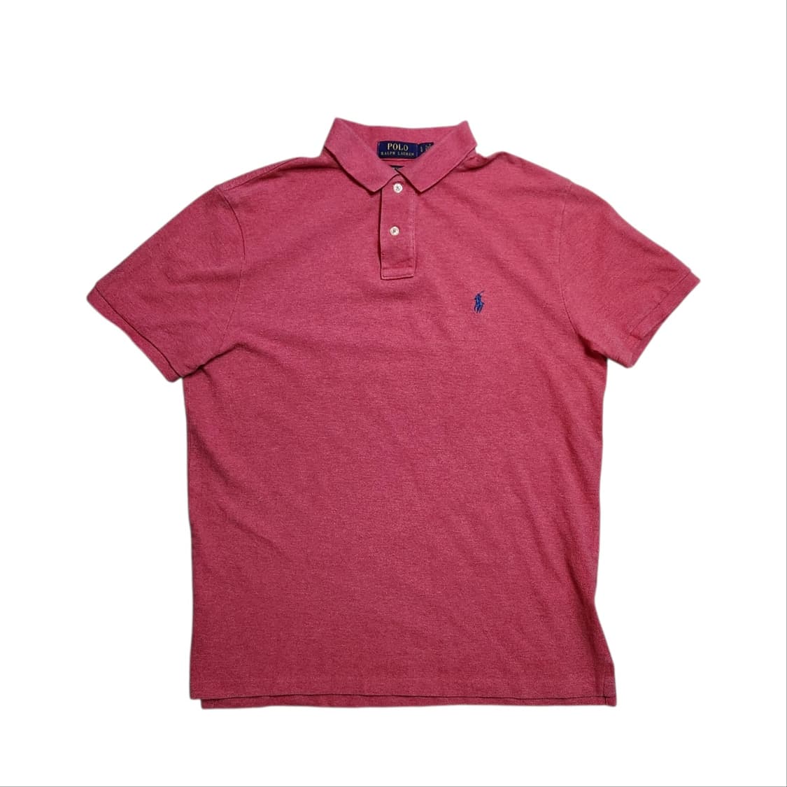 폴로 랄프로렌 핑크 포니자수 피케 셔츠 반팔티 (L) 상품이미지1