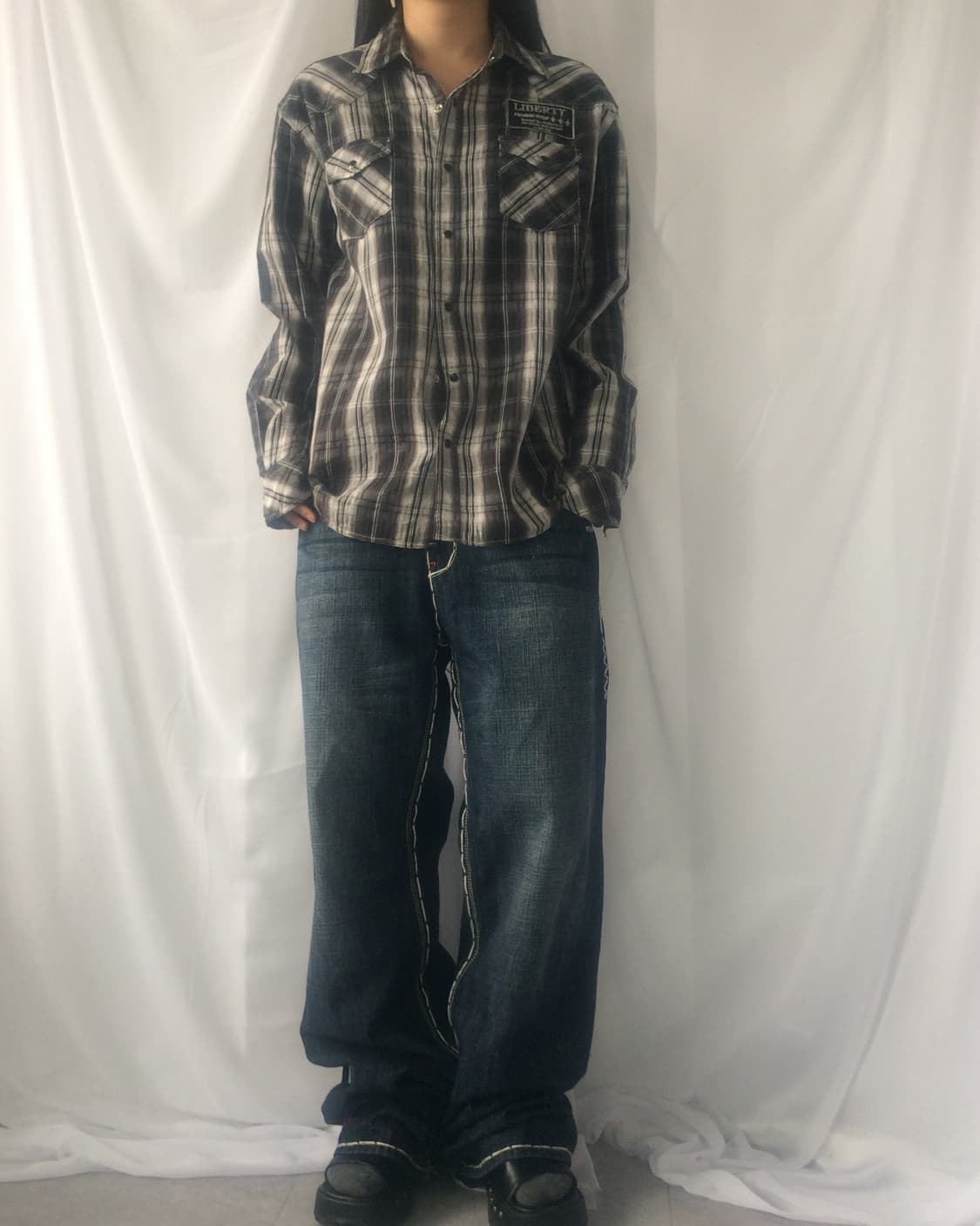 Pocket point check pattern shirt 상품이미지5