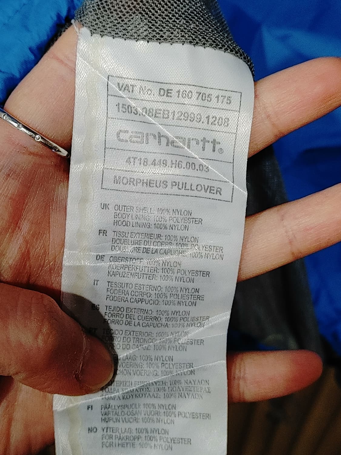 무배) 칼하트 바람막이 아노락 자켓 - M 상품이미지6