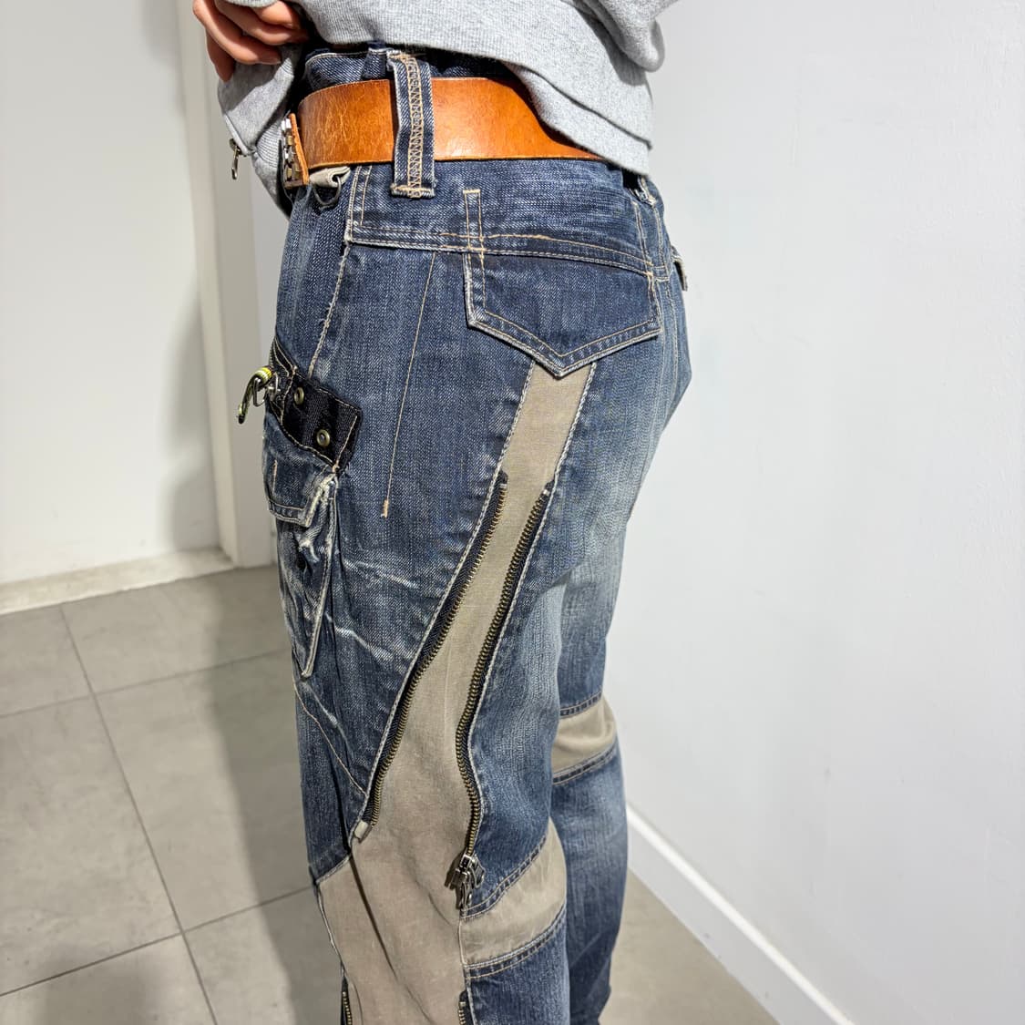 PPFM 아카이브 워싱 지퍼 데님팬츠 상품이미지3