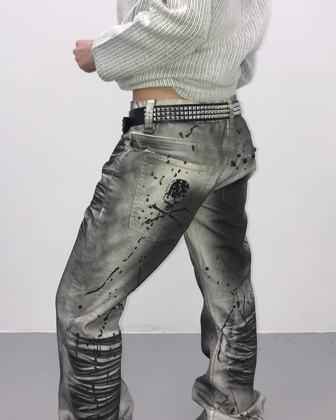 KHI Spray Painting Wrinkle Denim  상품이미지3