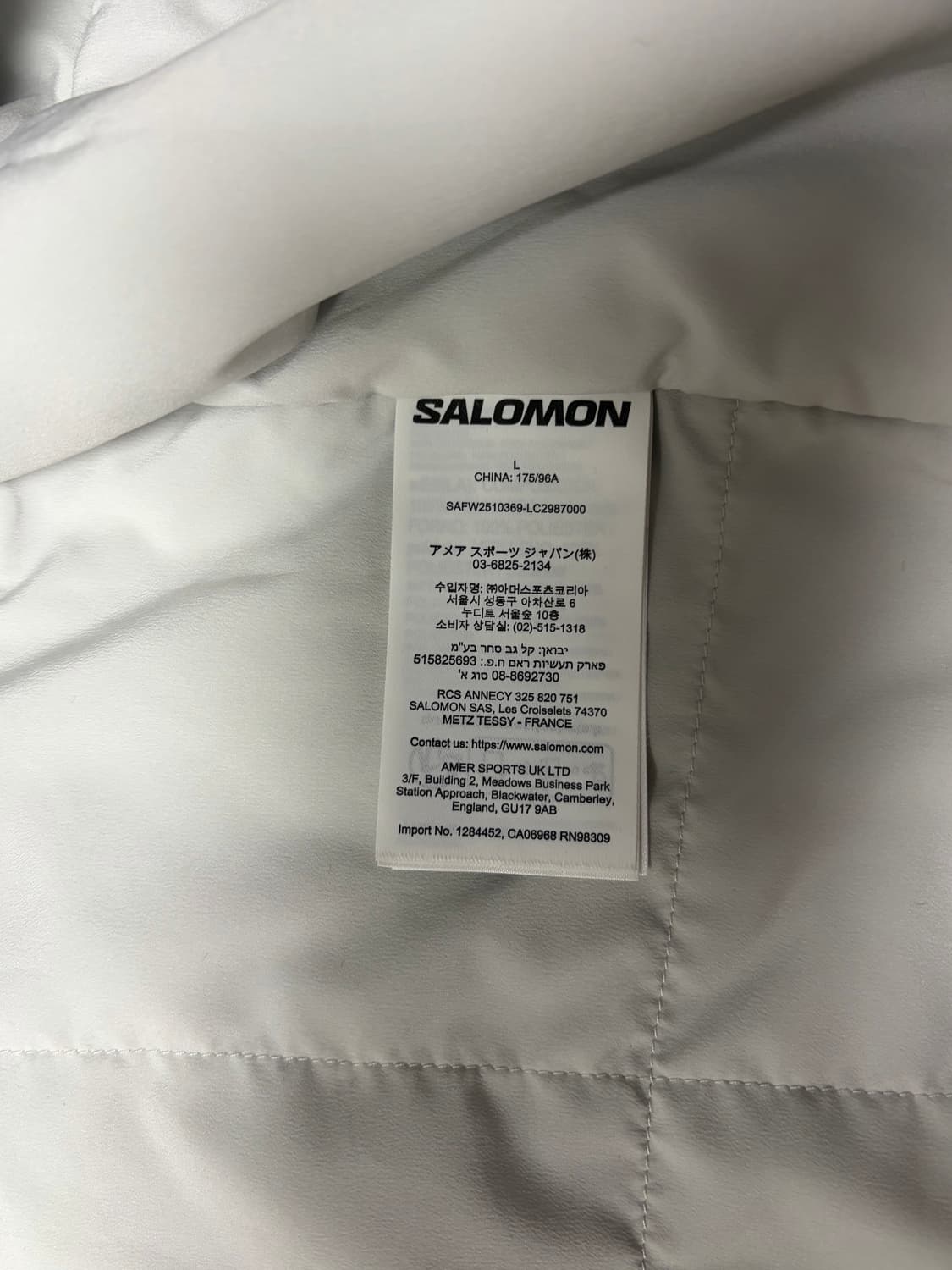 살로몬 벤트라이트 인슐레이션 자켓 상품이미지4