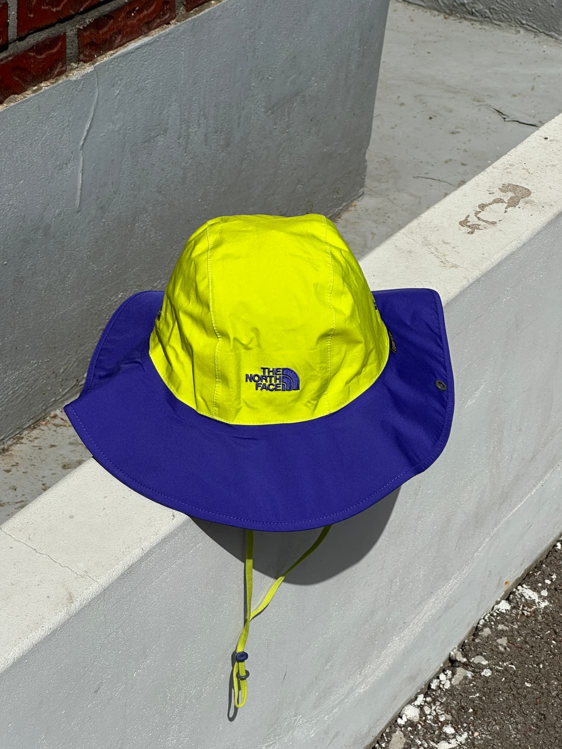 [M-L] 노스페이스 로고 형광 네이비 고어텍스 정글모 부니햇 모자 상품이미지1