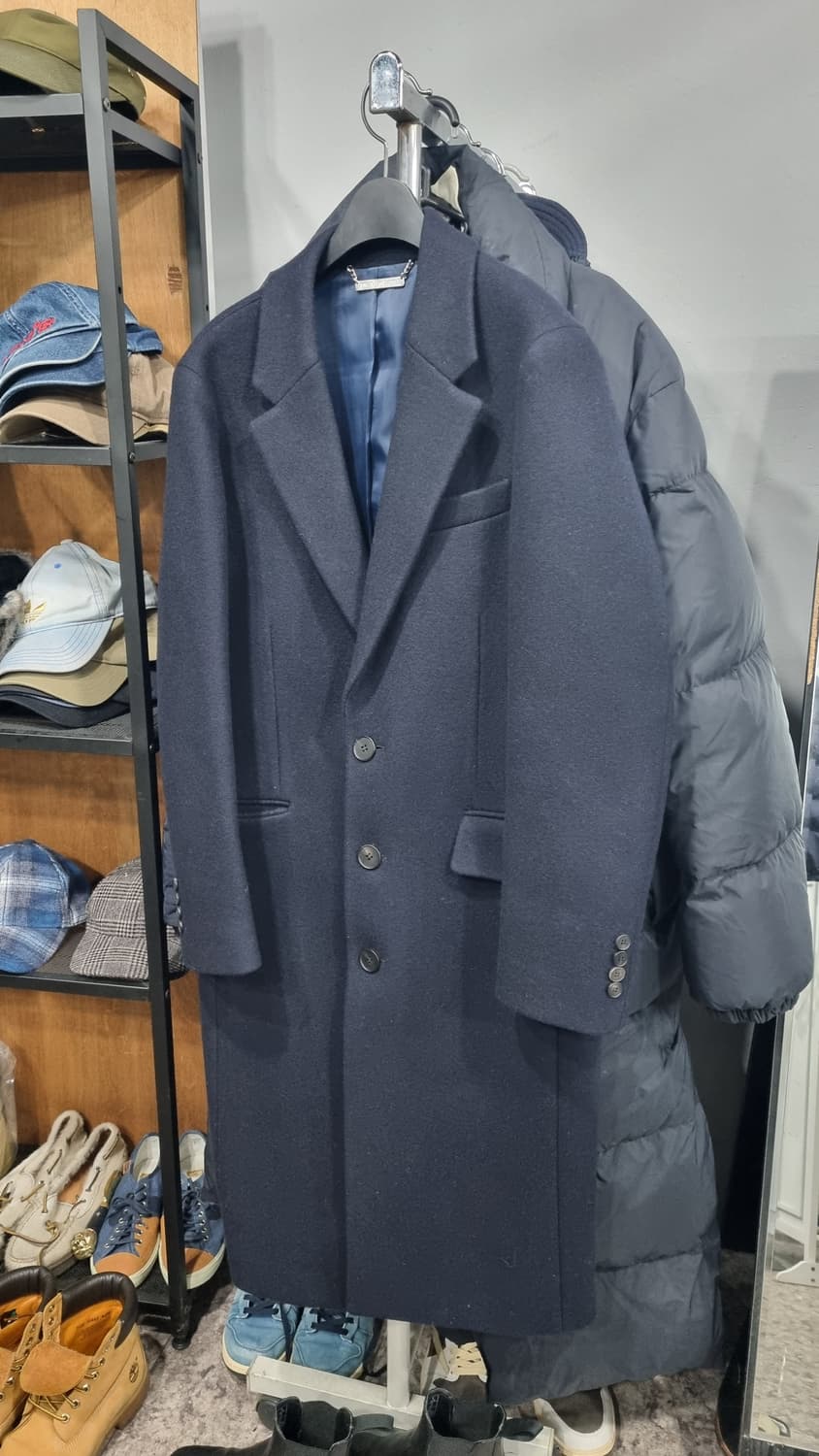 비욘드클로젯 x 티엔지티 박보검모델 95사이즈 남성용 자수울코트  상품이미지1