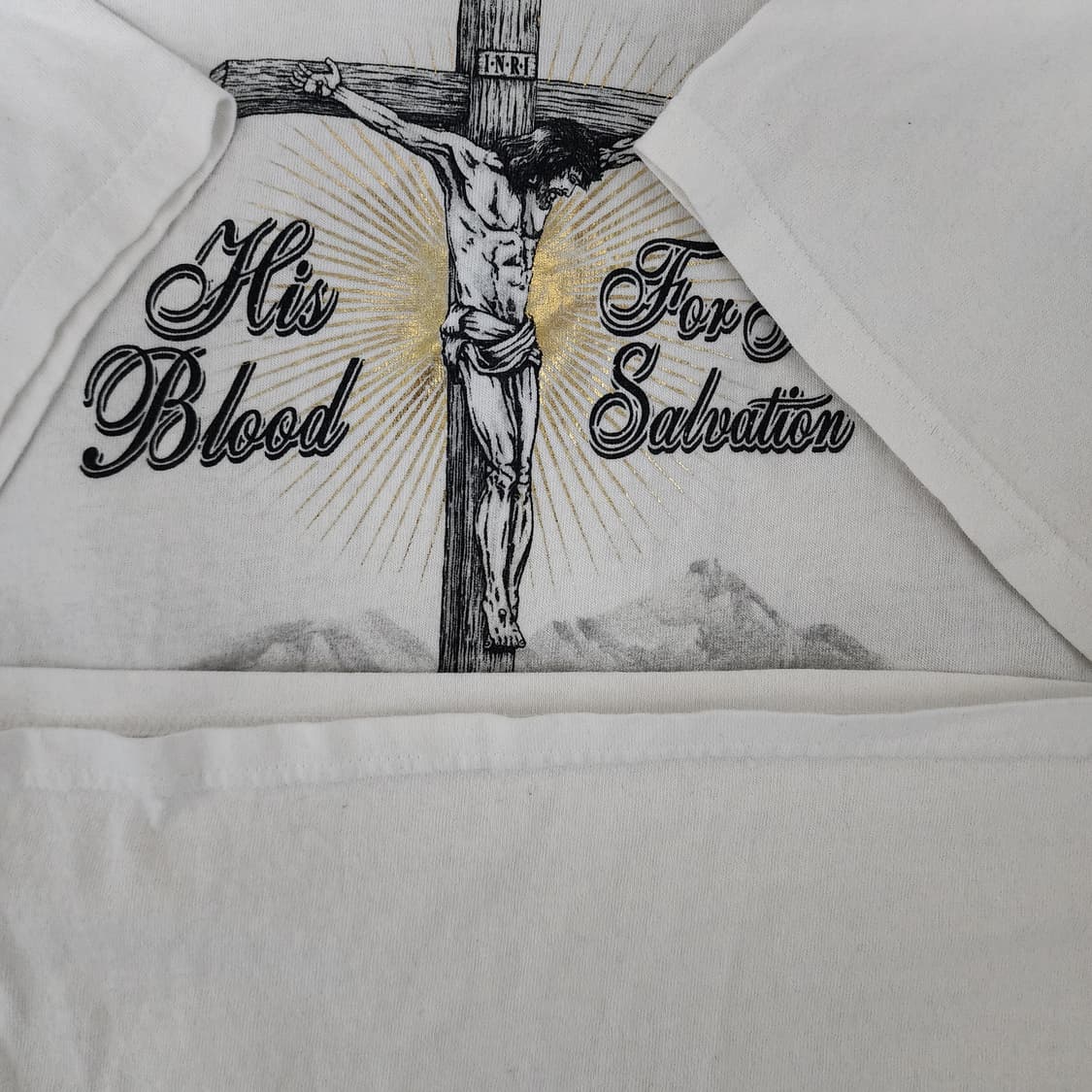 [XL] 00s 지저스 JESUS 더블사이드 빈티지 티셔츠 화이트 상품이미지6